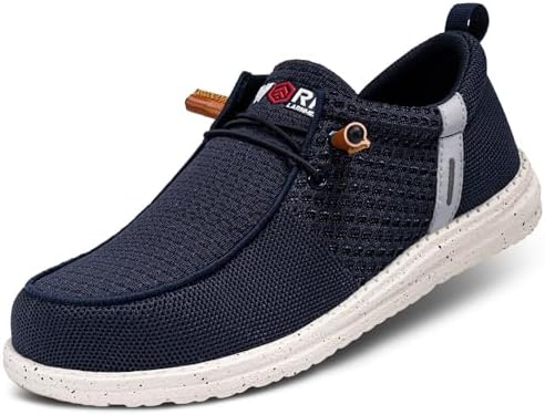 LARNMERN Steel Toe Loafers Women Slip On Work Safety Shoes Walking Sneakers