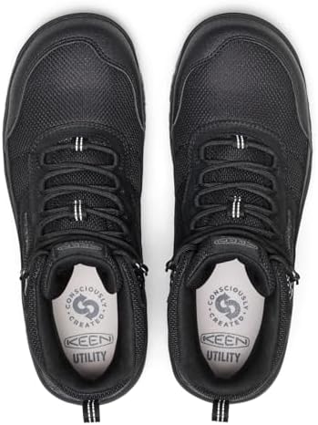 KEEN Utility Men's Skokie Hiker Style Mid Height Composite Toe 90 Degree Waterproof Work Boots