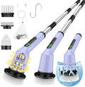 Electric Spin Scrubber for Bathroom, Shower Scrubber with Long Handle