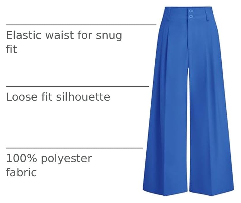 PRETTYGARDEN Women's High Waisted Wide Leg Dress Pants