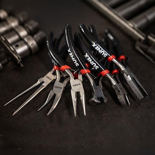 Sunex Tools - 6 PIECE MINI PLIERS SET IN STORAGE TRAY