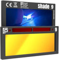 The King Single 2.0 | Shade 9 Gold Auto Darkening Welding Lens | 20A TIG Rating - No Flashing | 2" X 4.25" X 0.2" | Gold Welding Lens - Blue Puddle | Ridge Products Royal Series 2.0