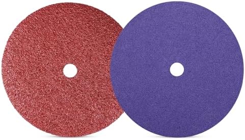 24 Pack 9" Sanding Disc, 36 Grit & 60 Grit Sanding Disc Fits for JLD10-9 Lawn Mower Blade Sharpener and with 9 inch Grinding Wheel Lawn Mower Blade Sharpener and Grinder