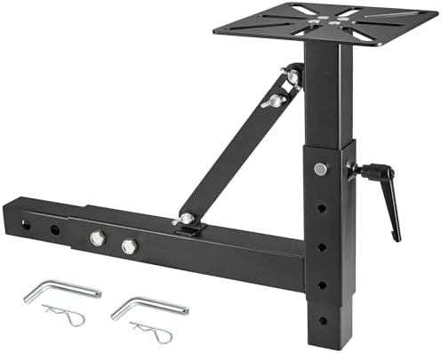 Hitch Mount Vise Plate, Adjustable Height Hitch Vise Mount for Trucks, Trailers and RVs, Universal Fit for 2-Inch Receiver