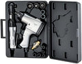 VEVOR 1/2" Air Impact Wrench & 3/8" Ratchet Wrench Combo, 19 Pieces Pro Air Tool and Accessories Kit - Includes 10PCS CR-V Steel Impact Socket Set & Carrying Case for Auto Repair, Home DIY Projects