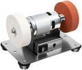 96W Electric Benchtop Sander with 7-Speed Control, Max.6000 RPM Mini Bench Grinder for Sharpening Knives, Drills & Metal Burrs, Forward/Reverse, 2.75 Inch Grinding Wheels, 50dB Quiet