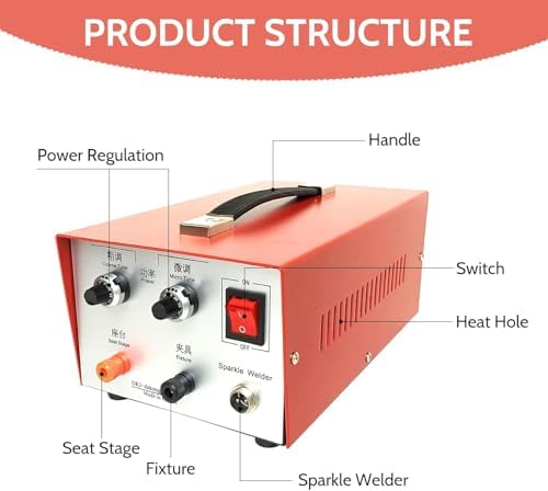 30A Jewelry Micro Welder for 0.4-1mm Fine Wire, Foot Pedal Control