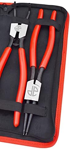 Astro Pneumatic Tool 94222 13" 4pc Large Internal/External Snap Ring Pliers , Black