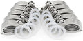 QiiMii 13MHHM Stainless Steel 304 Single Pin Heavy Duty Tri Clamp with Wing Nut for Ferrule TC 1.5"(10 Pack) (1.5 Inch).