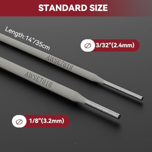 ARCCAPTAIN E7018 Welding Rod 1/8'' 10LB Low Hydrogen Carbon Steel Welding Sticks Electrodes, Welding Rods ARC Welding Equipment (Pack of 2)