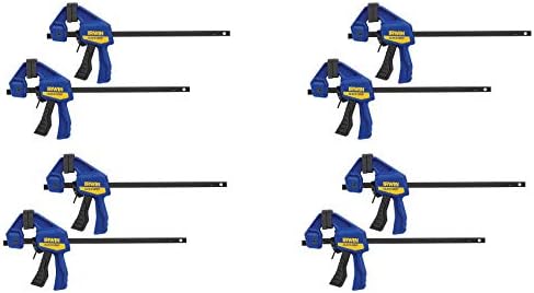 Irwin Quick Grip 530062 4-1/2" Quick-Grip One-Handed Micro Bar Clamp 4 Count