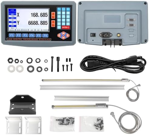 2-Axis DRO Kit Linear Scale 300mm+600mm for CNC Milling Machine