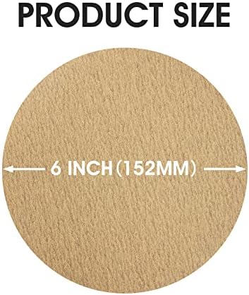 100 PCS 6 inch PSA Sanding Discs 180 Grit Self Adhesive Sandpaper