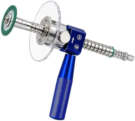 1-1/4" PVC Inside Pipe Cutter Internal Cutting Tool, Diamond Wheel Grinding Disc for Precise Internal PVC Cuts, Metal Guide and Adjustable Depth Control，Blue