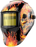 TOOLIOM Auto Darkening Solar Powered Welding Helmet for TIG MIG ARC