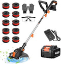 Electric Weed Wacker Eater Cordless Battery Powered String Trimmer Whacker