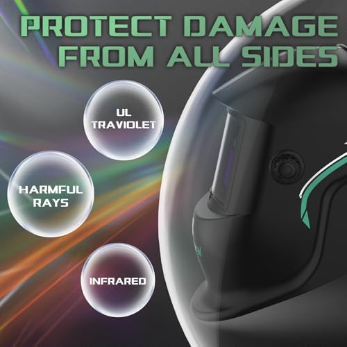 Auto-Darkening Welding Helmet, True Color, Shade 4/9-13