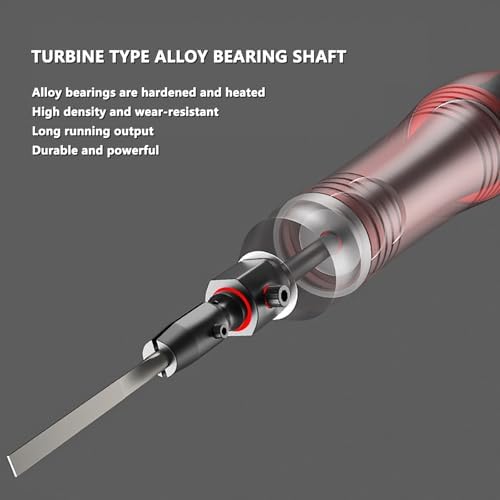 Reciprocating sander, pneumatic sanding pen, 35,000 RPM/MIN, adjustable mini pen-shaped sanding tool for efficient sanding and polishing of surfaces, small sanding and polishing(0.7mm stroke)