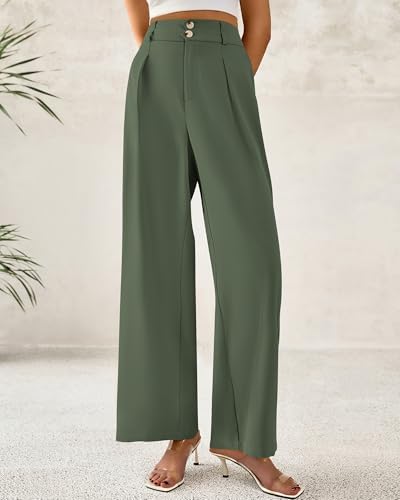 BTFBM Wide Leg Dress Pants Women Business Casual Outfits