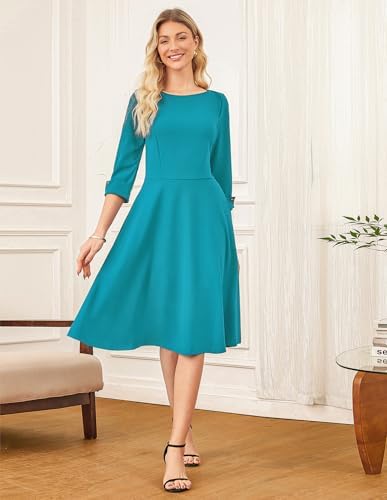 GRACE KARIN Work Dresses for Women Fit and Flare Midi Dress
