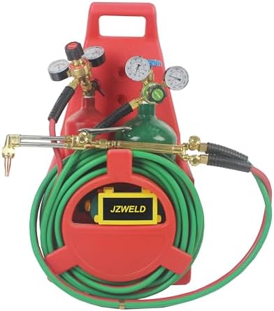 Oxygen Acetylene Regulator Set, CGA540 and CGA200 Inlet Connection | Compatible with V-Style Welding Cutting Gas Torch, CGA200 Acetylene Regulator For Small Cylinder