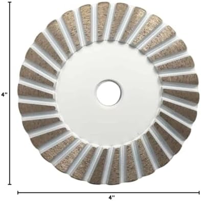4" Grinding Wheels for Concrete, Granite, and Marble, #80/100 Grit