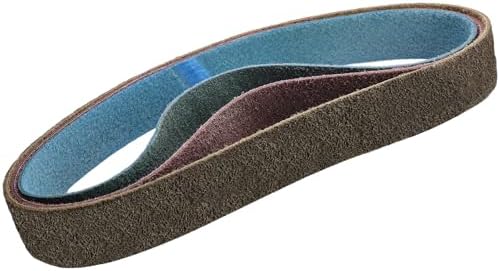 3 Pack 2 X 42 Inch Coarse, Medium, and Fine Grits Assortment Non Woven Surface Conditioning Sanding Belts for Knife Makers and Metal Fabricators Profession Sander Belt