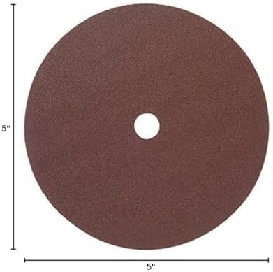 Mercer Industries 317080-5" x 7/8" Aluminum Oxide Resin Fiber Discs, 80 Grit (5 Pack)