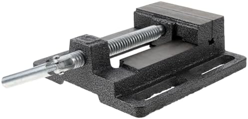 COLLBATH 3 Inch Drill Press Vise Table Vise Bench Clamp Cast Iron Woodworking Workholding Device for Milling and Drilling Machines Random Color