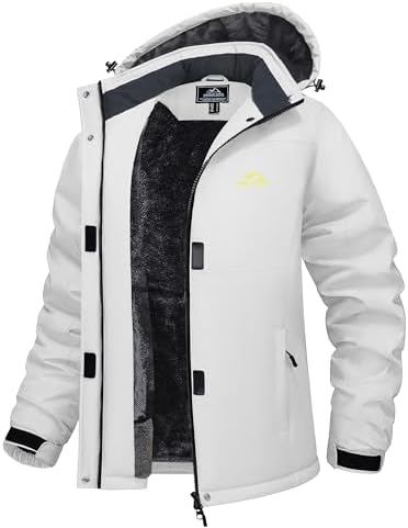 MAGCOMSEN Women's Winter Coats Waterproof Ski Snow Warm Fleece Lined Jacket