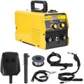 140A 3-in-1 MIG/TIG/Stick Welder with Synergic IGBT, Dual Voltage 110V/220V, Digital Display IGBT Inverter Welding Machine for Gas/Gasless MIG, Lift TIG, ARC Welding US Plug