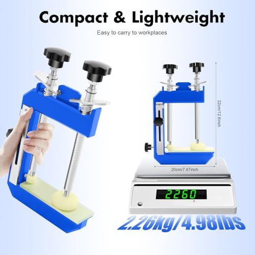 45° Seam Splicing Fixture, Countertop Stone Mitre Clamp Fixture W/Two Clamping Rods, Clamping Height 13cm/5.12in For Granite, Stone, Marble, Slab.