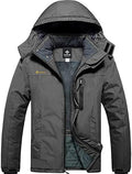 GEMYSE Men's Winter Ski Jacket Waterproof Snow Coat with Detachable Hood