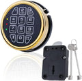 Gun Safe Replacement Lock with Left Swing Bolt Lock and 2 Emergency Keys