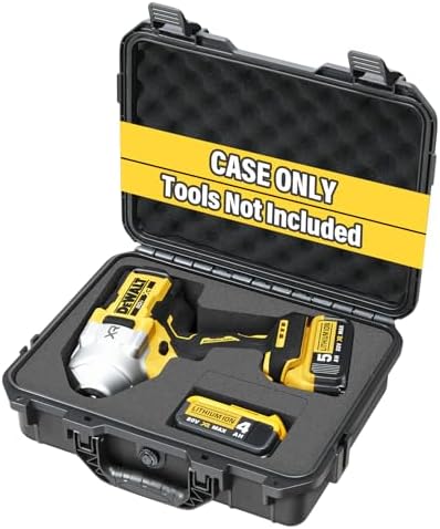 CASE for Dewalt Impact and Torque Wrench - Waterproof Hard Tool Box