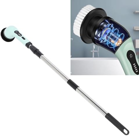 Electric Spin Scrubber with 9 Brush Heads, 25W
