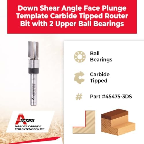Amana Tool - 45475-3DS) Plunge 3/8 Dia Upper Bb 1/4Shk