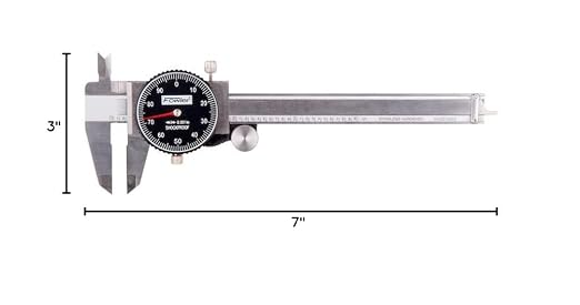 Fowler Dial Caliper with 0-4" Range Shockproof (Black Dial) (520087141)