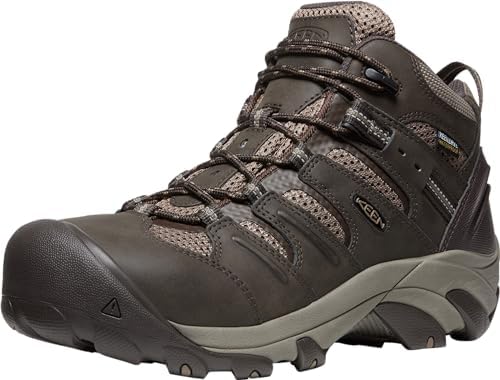 KEEN Utility Men's Lansing Mid Height Steel Toe Waterproof Work Boots