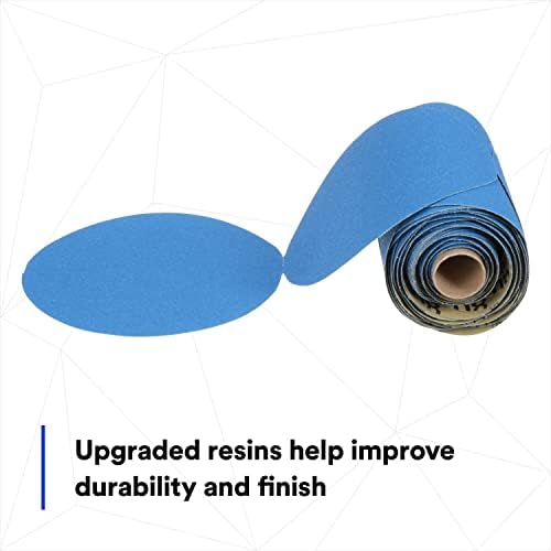 3M Stikit Blue Abrasive Disc Roll, 321U, 36202, 6 in, 80+ Grade, No Hole