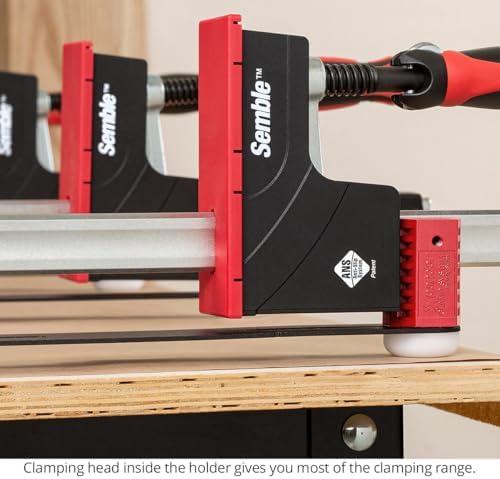 Woodpeckers Xpander Clamp System for Easy Handling and Automatic Spacing of Parallel Jaw Clamps, Aligns and Holds 24"-40" Clamps for Panel Glue-Ups, USA-Made XPANDER-2430