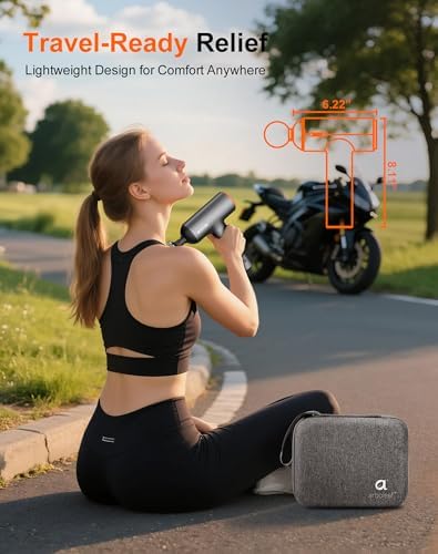 arboleaf Thermal Massage Gun Deep Tissue with Heat 6 Replacements