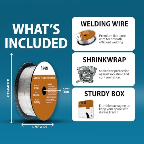 PGN E71T-11 .030" (4 Pack) Gasless Flux Core Welding Wire 2 lb