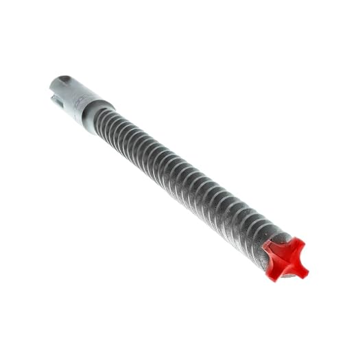 Diablo Rebar Demon SDS-Max 4-Cutter Full Carbide Head Hammer Drill Bit with Tri-Metal Fusion Welding - 3/4" Diameter, 21" Length, 16" Working Length - DMAMX1140