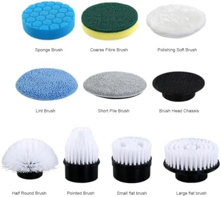 Retractable Handheld Floor Washing Brush Rechargeable Anti-Slip 2 Modes