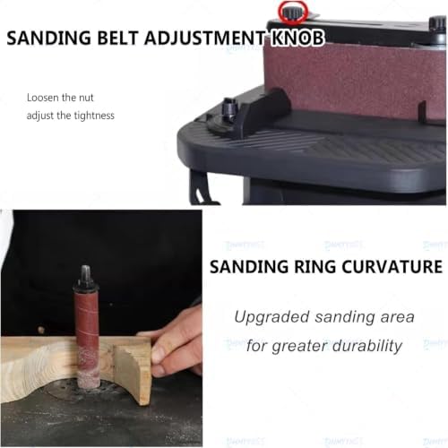 Oscillating Spindle Sander,450W 2-in-1 Woodworking Machine