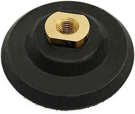 SHDIATOOL 4 Inch Backer Pad or Backing Pad of Rubber Body with 5/8-Inch-11 Thread for Diamond Pads(2-Pack)