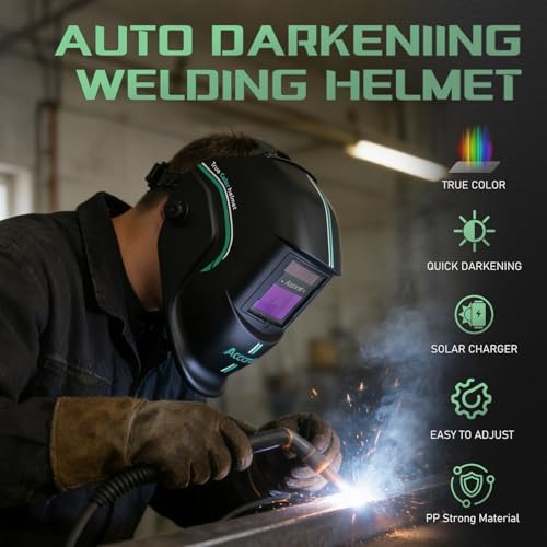 Auto-Darkening Welding Helmet, True Color, Shade 4/9-13