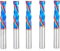 Amana Tool Spektra Extreme Tool Life Solid Carbide CNC Compression Spiral Router Bit, 46172-K-5 5-Pack, 3/8 D x 1-1/4 CH x 3/8 Shk x 3 Inch L 2 Flute