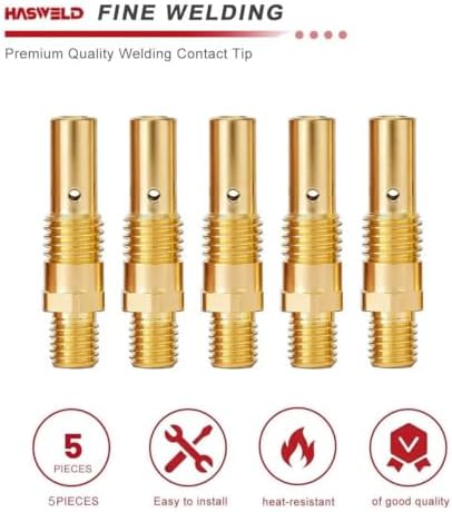 5PK Gas diffusion 35-50 Replace KP2040-1 S19728 Compatible with Lincoln Magnum 100L & Forney & Chicago Electric & Clarke & Tweco Mini #1 mig gun part